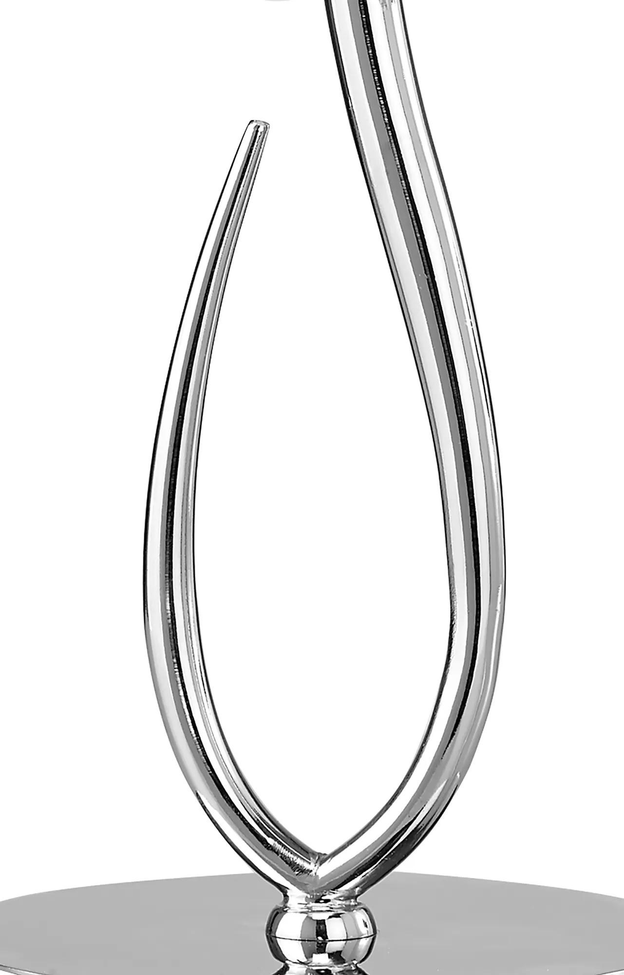 Loewe 47cm 1 Light Table Lamp M4637  Mantra Loewe Polished Chrome-White